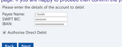 BIC and IBAN Details