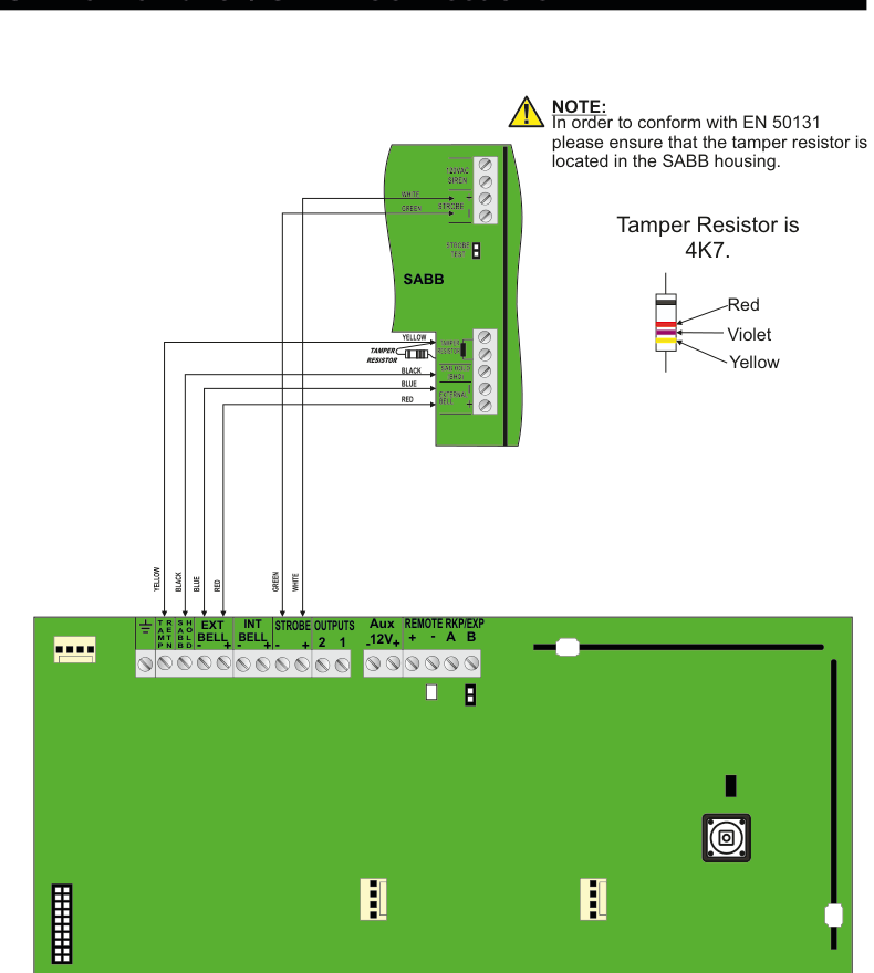 SW-10270 Panel to SABB wiring diagram